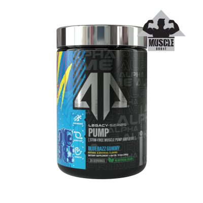 Alpha Prime Legacy Pump Blue Razz Gummy Front