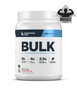 Transparent Labs Bulk Pre-Workout – Tăng sức mạnh, Pump cơ & Tập trung tối đa - Tropical Punch
