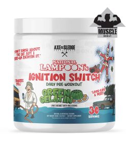 Axe and Sledge Ignition Switch Daily Pre Workout Green Gelatin Front