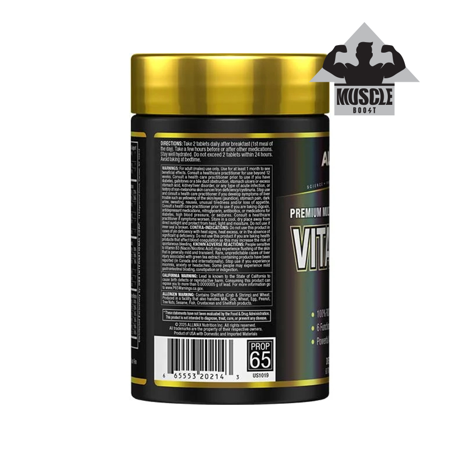 AllMax Premium Multa Vitamin VitaForm For Men Side
